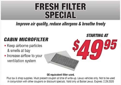 Fresh filter special