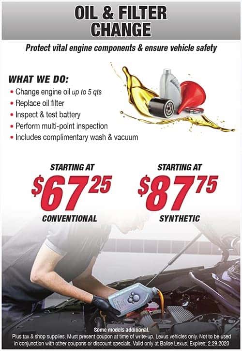 Oil & Filter Change Special