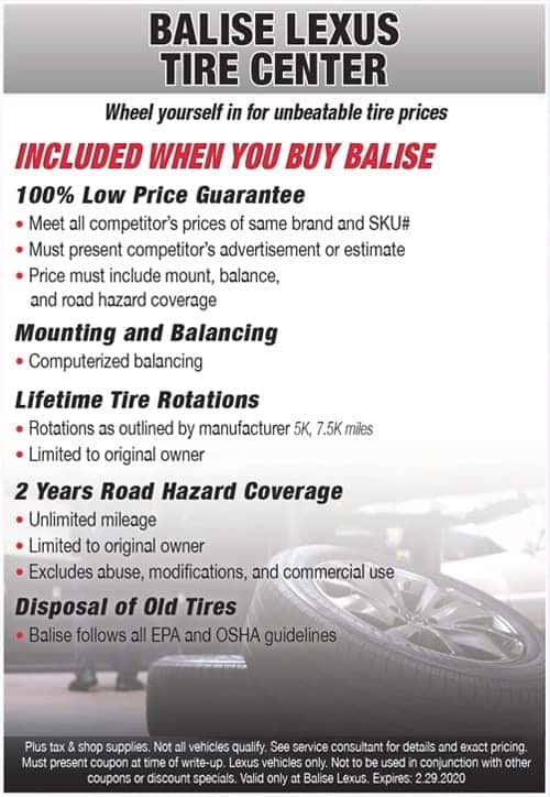 Balise Lexus Tire Center