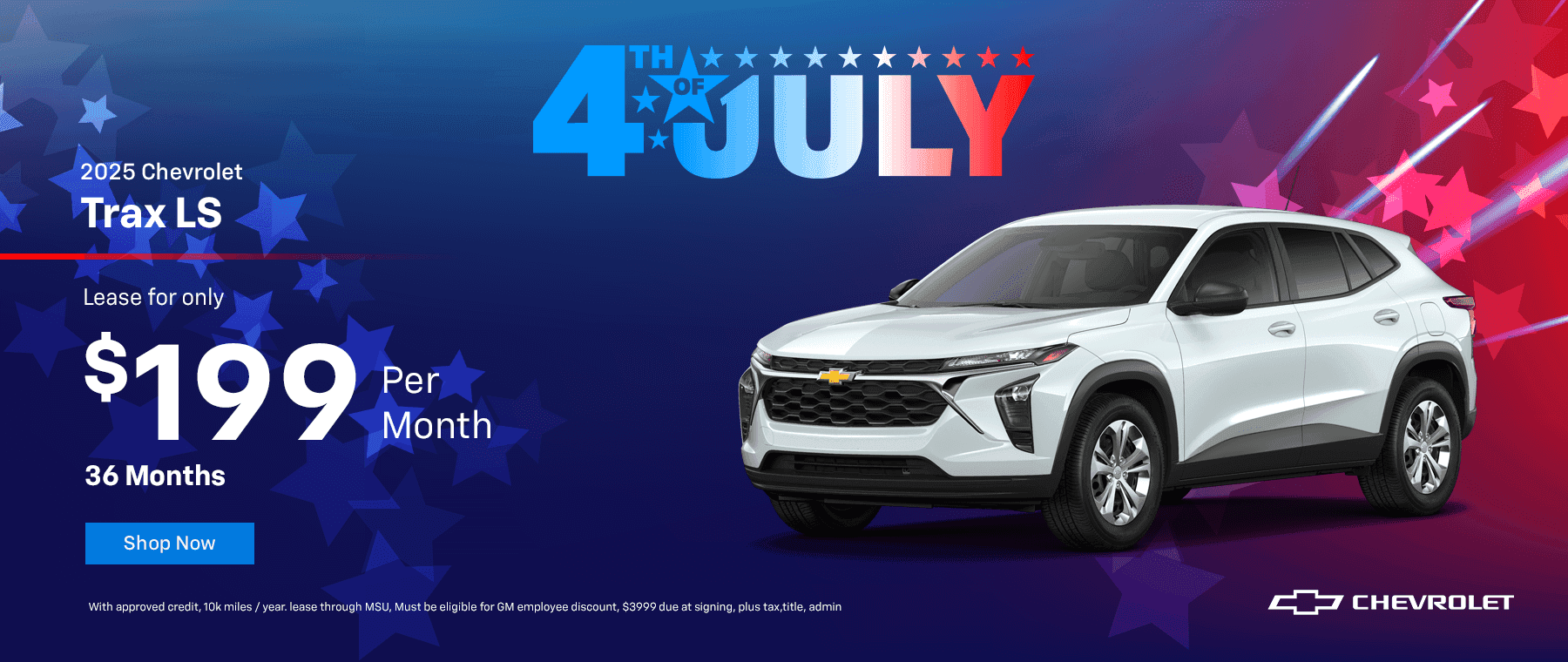 : 2025 Trax LS: Lease for only $199/mo! 36mo