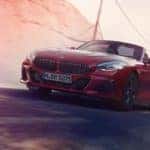 the BMW Z4 on the road