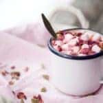 Pink hot chocolate