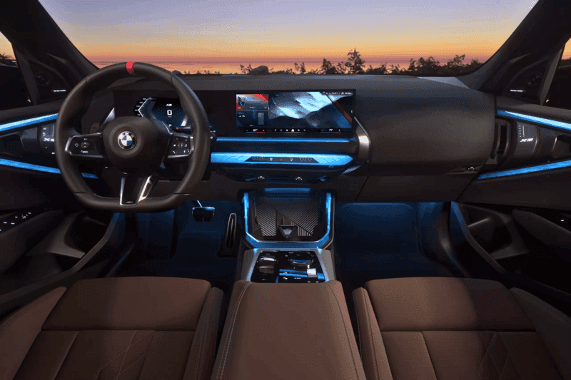 The interior of the new 2025 BMW X3 boasts a contemporary design, premium finishes, and cutting-edge technology for a sophisticated drive.