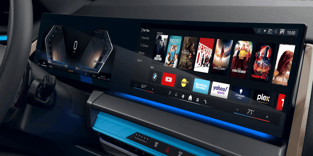 2025 BMW X3 iDrive9 infotainment system boasting it's video streaming technologies
