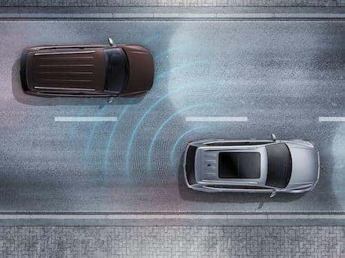 2022 VW Tiguan blind spot monitor side assist