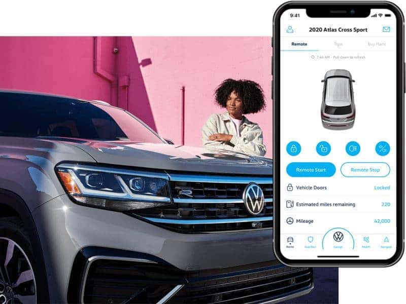 2022 VW Tiguan Car net mobile app