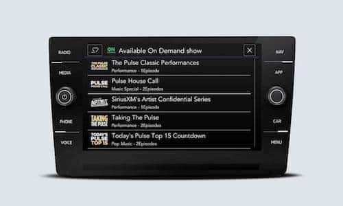 2022 VW Tiguan Sirius XM on demand options