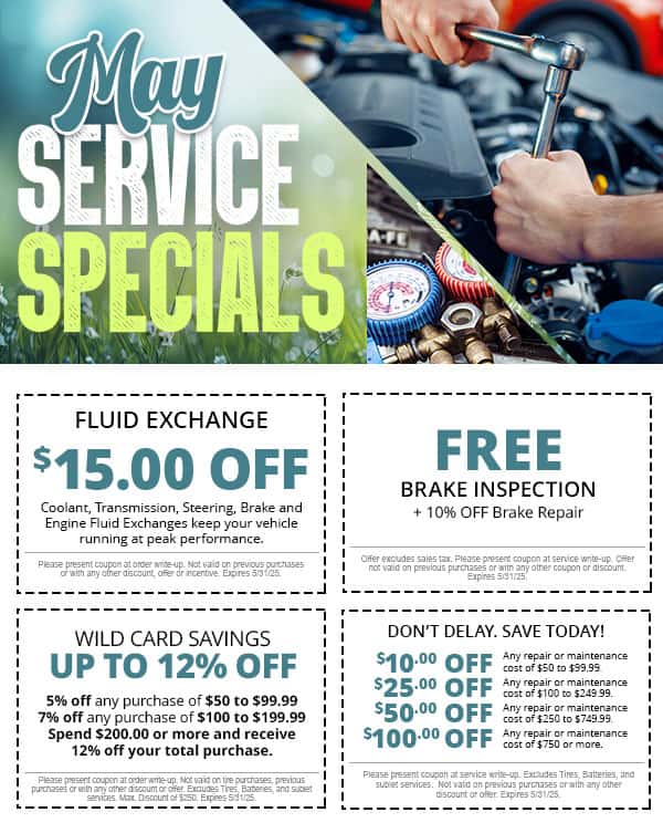 May Service Specials