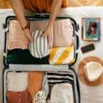 woman packing for a vacation