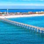 Aerial view of Pensacola Beach