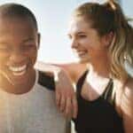 Shot of a fit young couple working out together outdoors