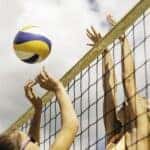 Beach Volleyball Duel on the Net