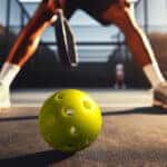 Pickleball's Sudden Popularity - Low angle view of a pickleball game