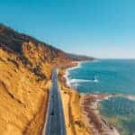 Seaside highway driving