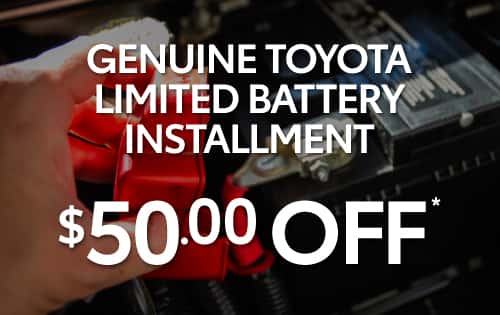 toyota battery installation