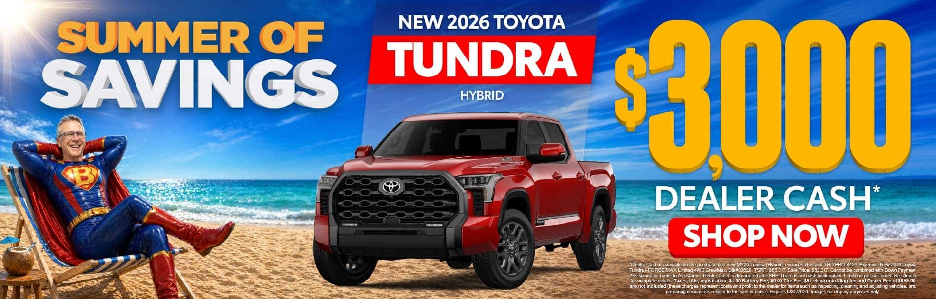 New 2026 Toyota Tundra Hybrid $3,000 Dealer Cash* 