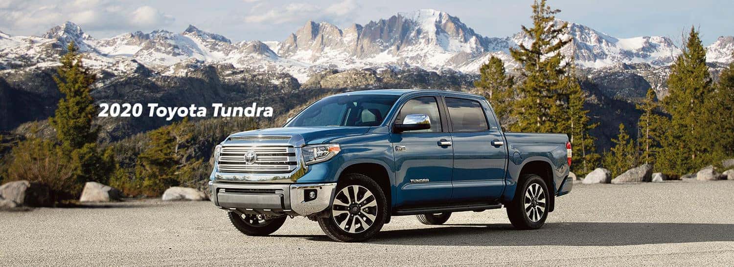 Comparison of the Toyota Tacoma vs. Tundra at Boch Toyota of Norwood | 2020 Toyota tundra parked in a lot