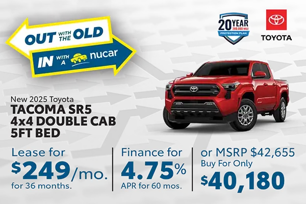 New 2025 Toyota Tacoma SR5 4X4 Double Cab 5-ft Bed 