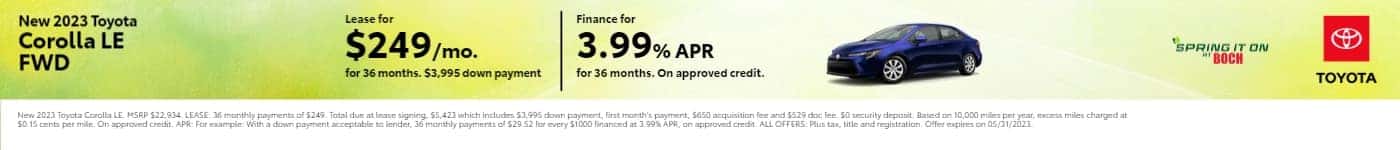 Boch Toyota_Boch Toyota – May_11_BG_1400x150_website_5yfb4mde9pp028373_1400 x 150_2023_toyota_corolla_le__0