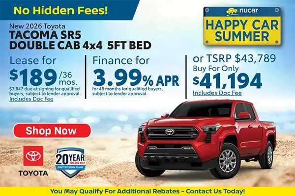 New 2026 Toyota Tacoma SR5 Double Cab 4X4 5-Ft Bed