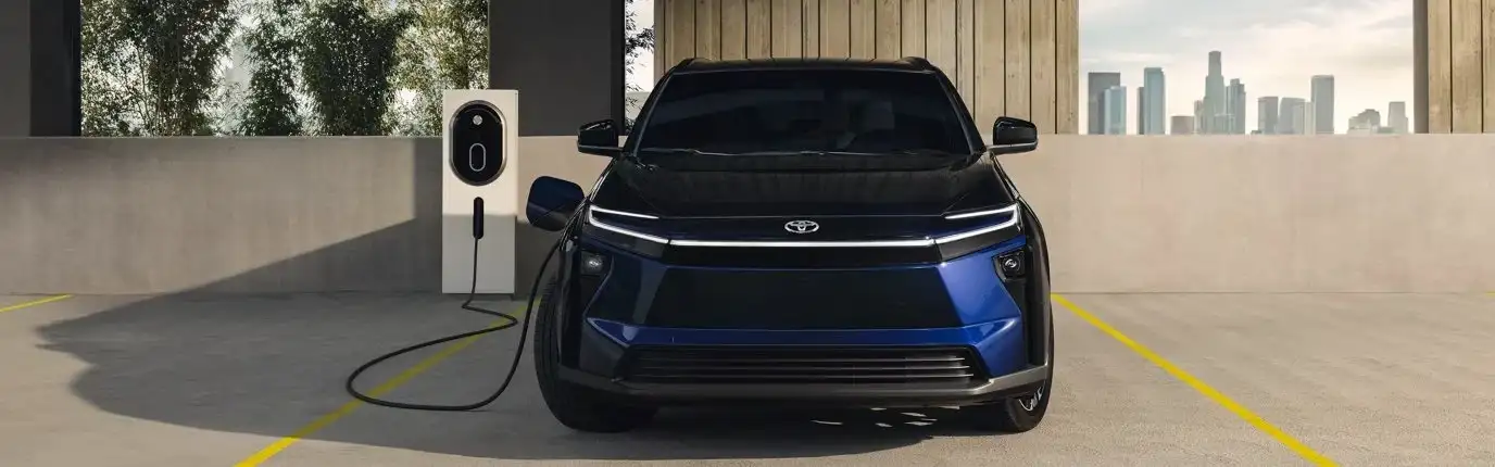 2026 toyota bz electric plugged in