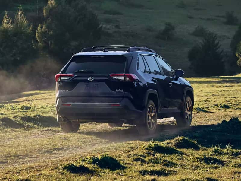 dark colored toyota rav4