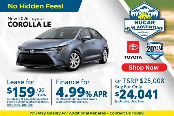 New 2026 Toyota Corolla LE 