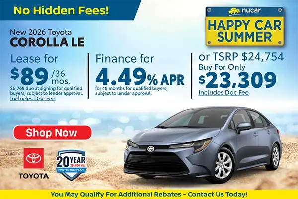 New 2026 Toyota Corolla LE 