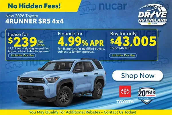 New 2026 Toyota 4Runner SR5 4x4