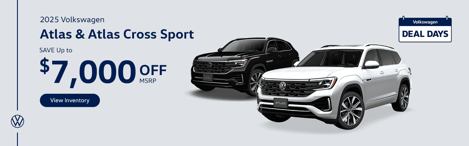 2025 Volkswagen Atlas and Atlas Cross Sport Subtext SAVE Up to $7,000 OFF MSRP