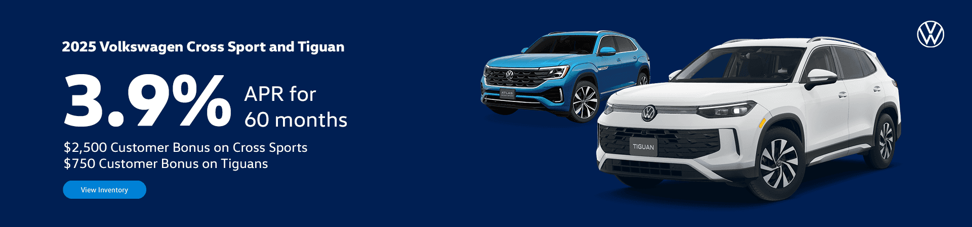 2025 Cross Sport and Tiguan