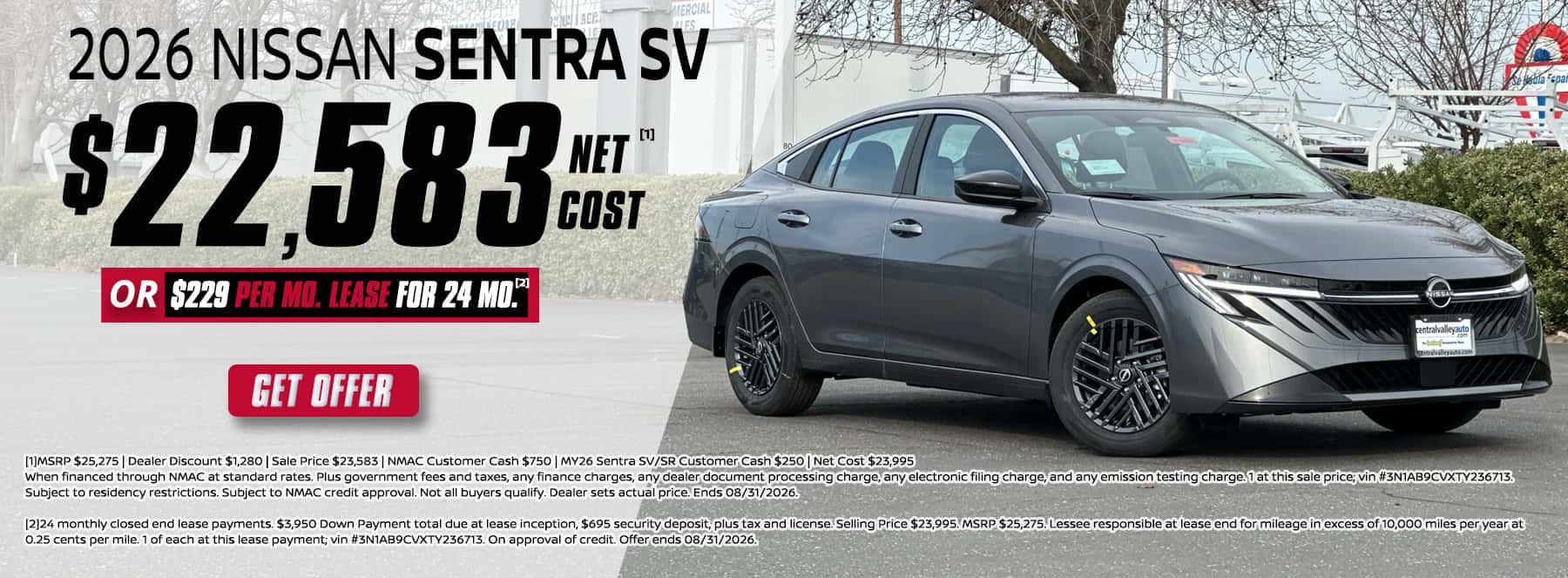 2026_Nissan_Sentra_SV_Purchase_Lease_APR_Aug26