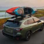 subaru suv with kayak on top
