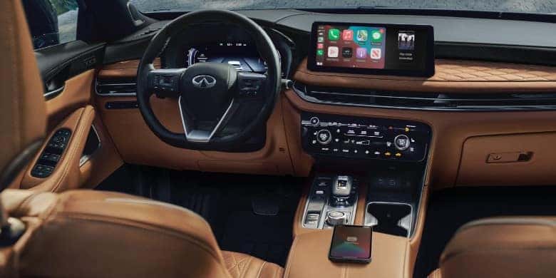 Infotainment in the 2023 INFINITI QX60 available in Mesa, AZ