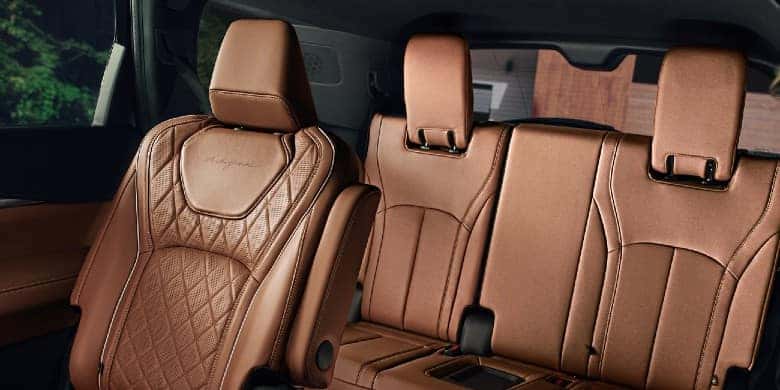 Interior seating available in the 2023 INFINITI QX60