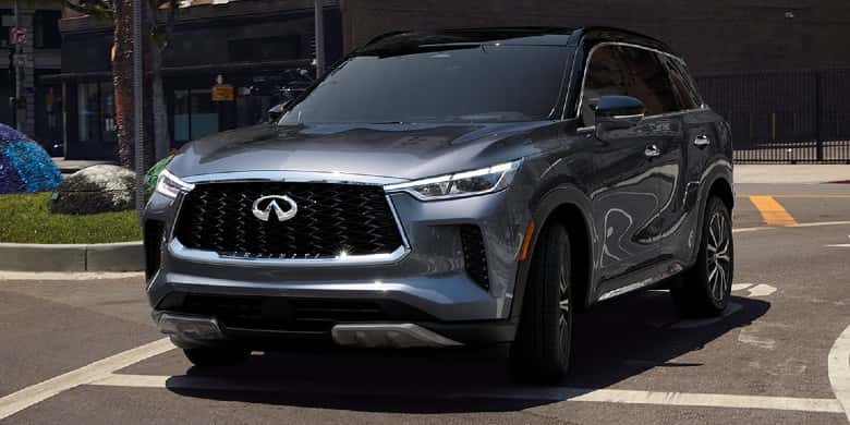 Front exterior of the 2023 INFINITI QX60