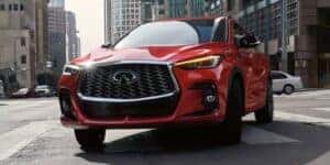 Front Exterior view of the QX55