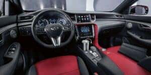 Interior in the 2023 QX55