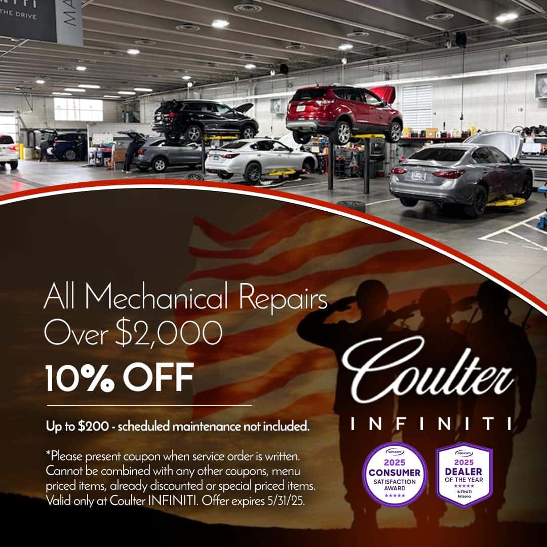 10% off all major mechanical repairs over $2000