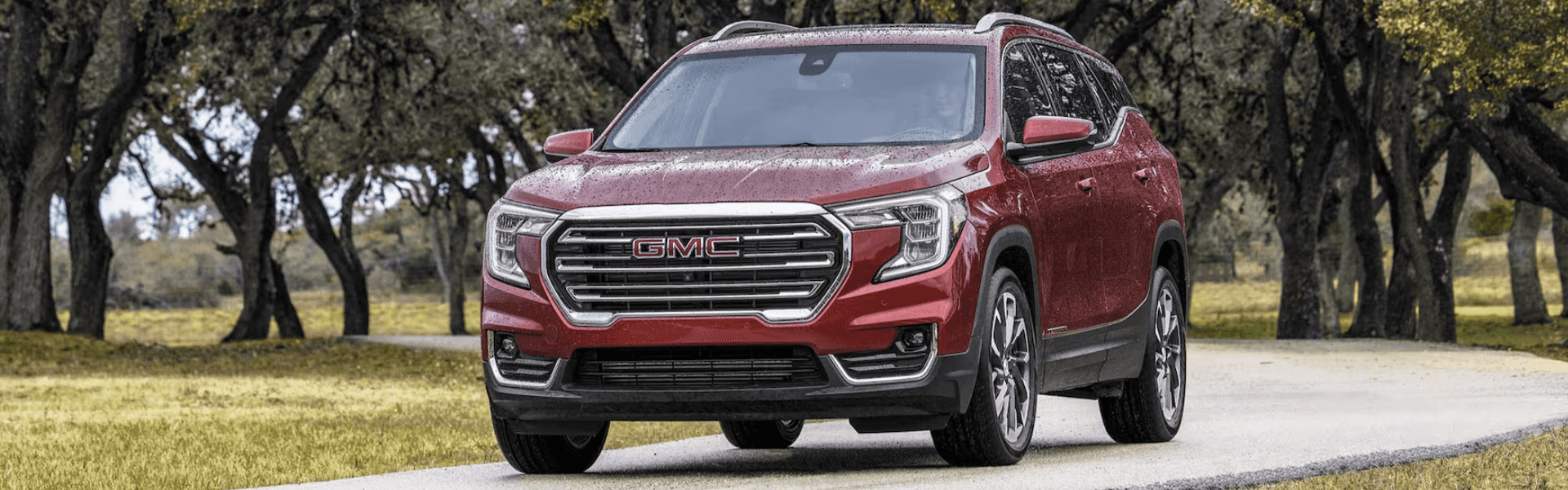 2024 GMC Terrain running view from the front