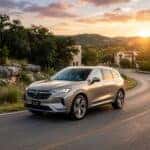 2026 premium luxury crossover SUV driving in Bee Cave Austin Texas