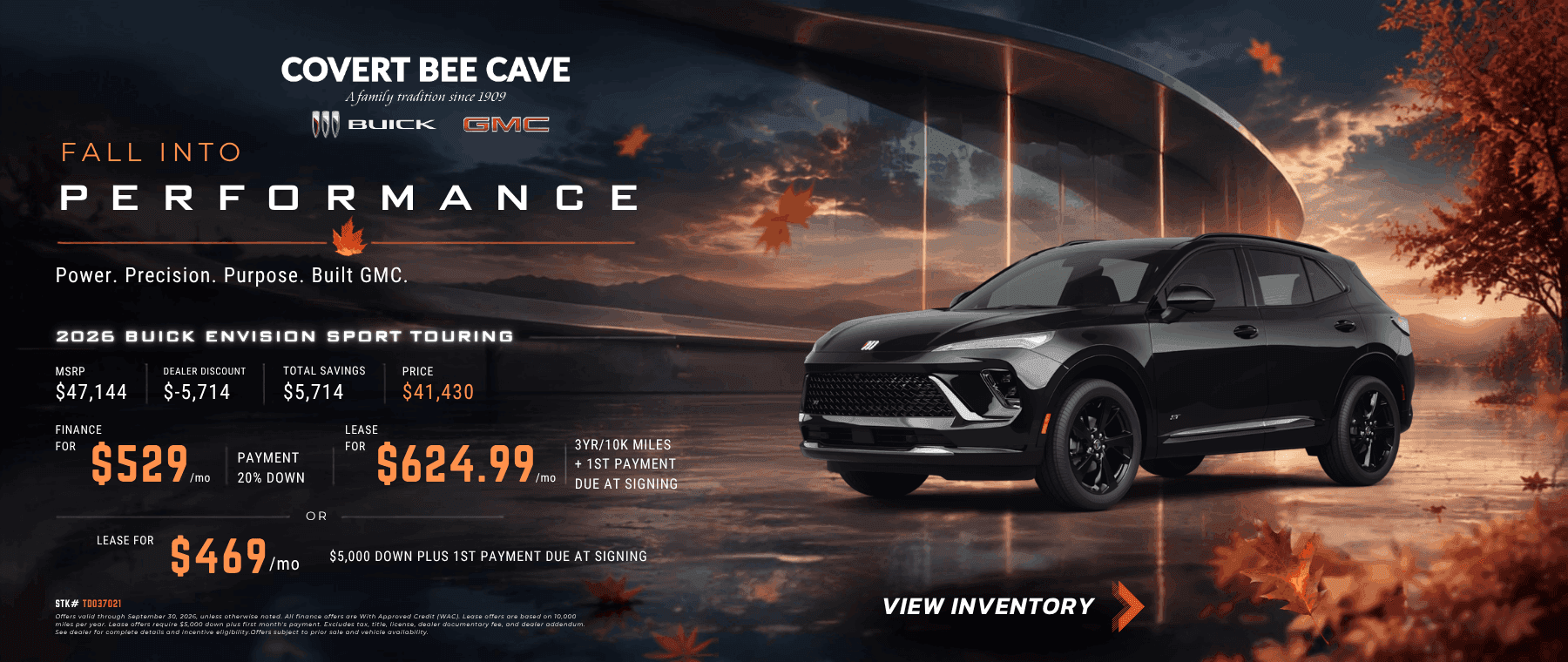 Covert Buick Bee Cave September Specials