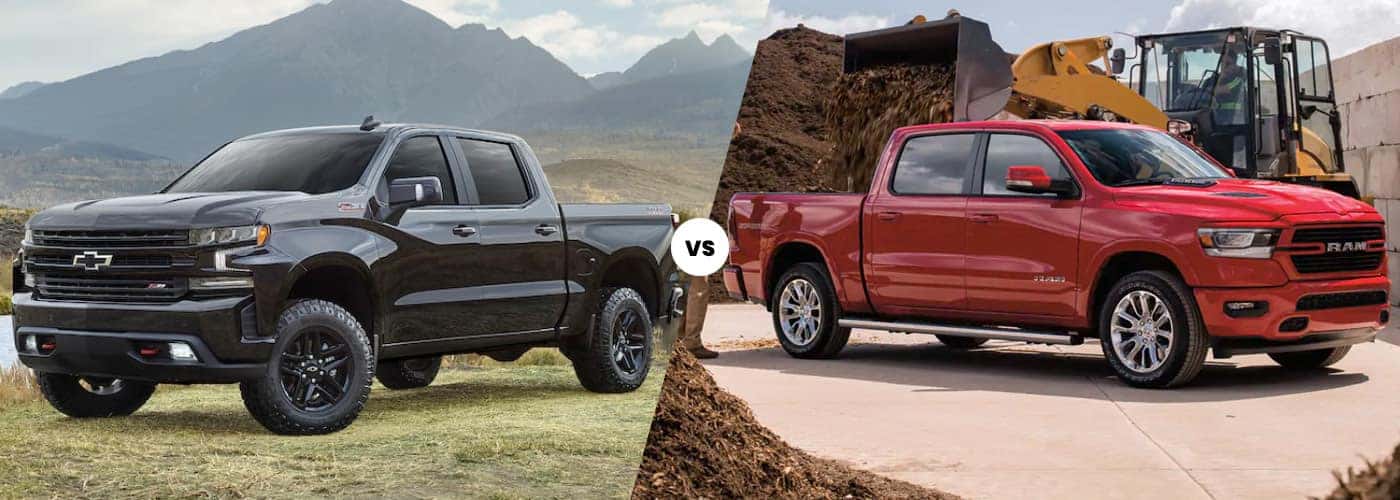 2021 chevy silverado 1500 vs. 2021 ram 1500