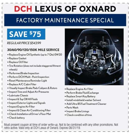 Factory Maintenance Special - Save $75