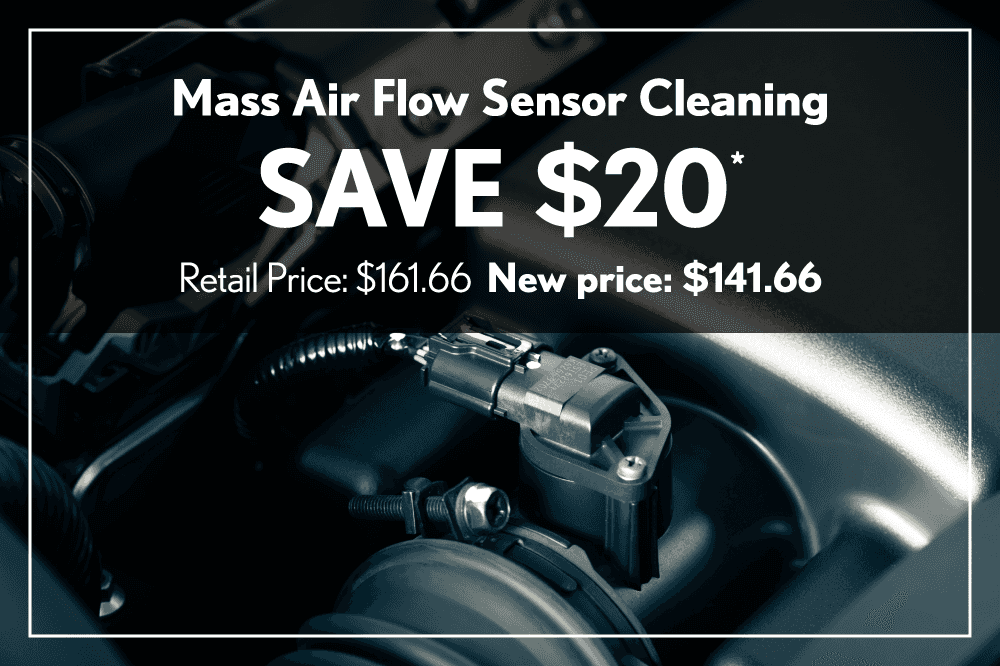 Mass Air Flow Sensor Cleaning Retail $161.66 Save $20.00 New price $141.66
