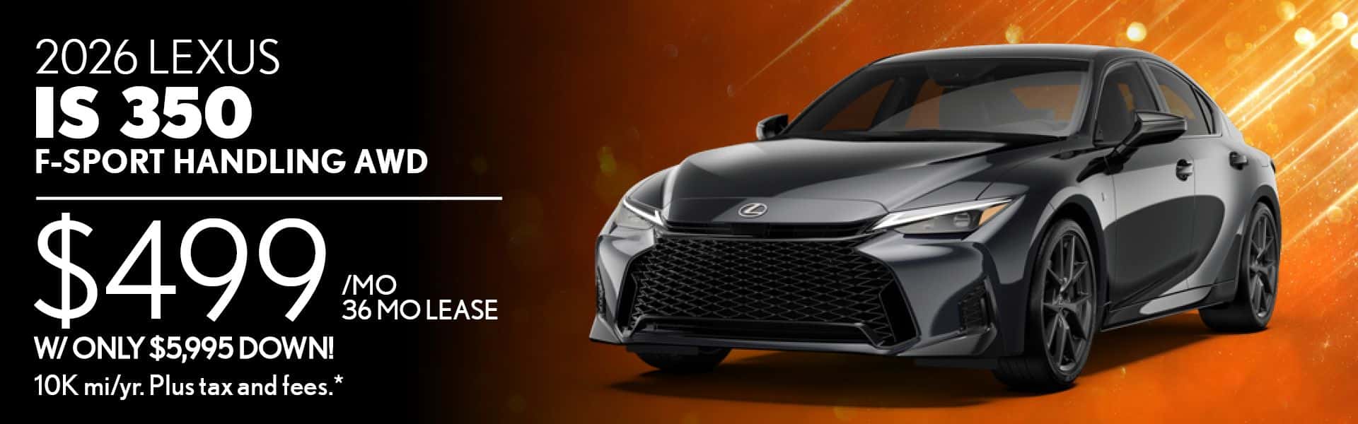 $499/mo lease on 2026 IS350 FSport