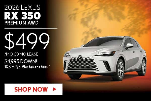 New 2026 Lexus RX 350