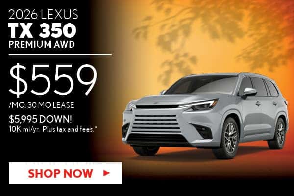 New 2026 Lexus TX 350