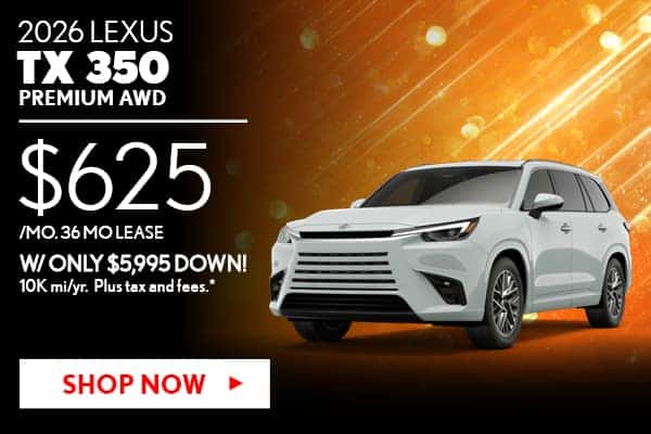 New 2026 Lexus TX 350