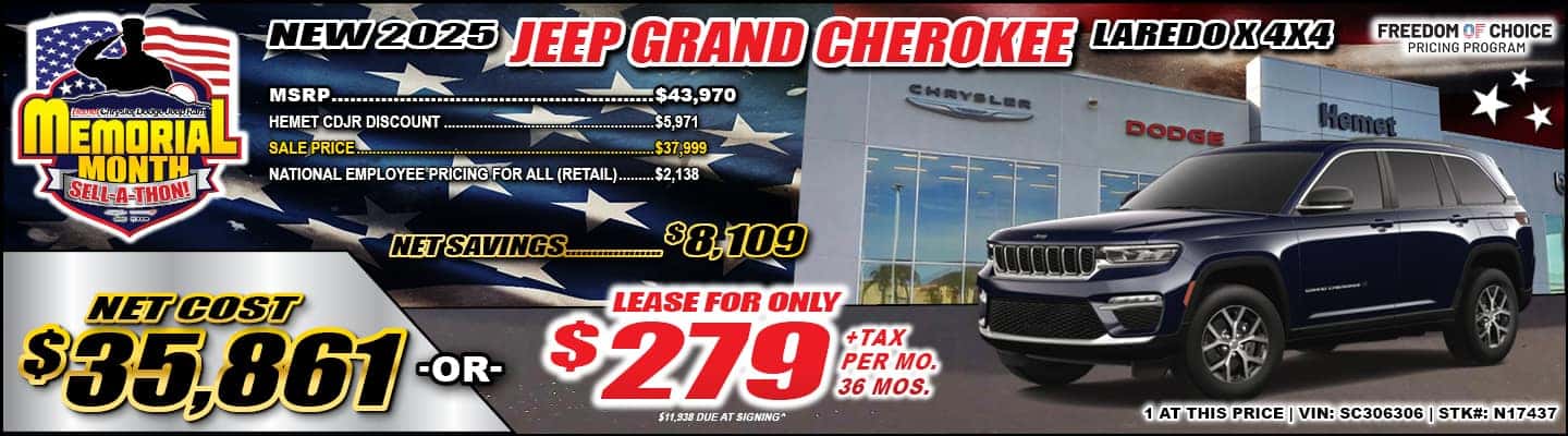 New 2025 Jeep Grand Cherokee Lease